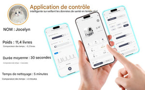 Boîte à Litière Auto-Nettoyante XXL pour 2 Chats - Design Élégant avec Escalier, Filtrage & Ventilation